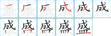 盛字五行|康熙字典：盛的字义解释，拼音，笔画，五行属性，盛的起名寓意。